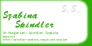 szabina spindler business card